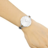 Buy Shop Calvin Klein Graphic White Dial Silver Steel Strap Watch for Women - K7E23146 USA Online