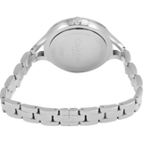 Buy Shop Calvin Klein Graphic White Dial Silver Steel Strap Watch for Women - K7E23146 USA Online
