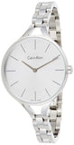 Buy Shop Calvin Klein Graphic White Dial Silver Steel Strap Watch for Women - K7E23146 USA Online
