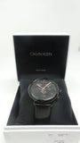 Buy Shop Calvin Klein High Noon Black Dial Black Leather Strap Watch for Men - K8M274CB USA Online