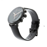 Buy Shop Calvin Klein High Noon Black Dial Black Leather Strap Watch for Men - K8M274CB USA Online