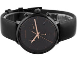 Buy Shop Calvin Klein High Noon Black Dial Black Leather Strap Watch for Men - K8M274CB USA Online