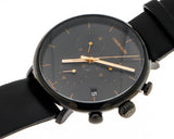 Buy Shop Calvin Klein High Noon Black Dial Black Leather Strap Watch for Men - K8M274CB USA Online