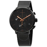 Buy Shop Calvin Klein High Noon Black Dial Black Mesh Bracelet Watch for Women - K8M27421 USA Online