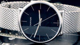 Buy Shop Calvin Klein High Noon Black Dial Silver Mesh Bracelet Watch for Men - K8M21121 USA Online