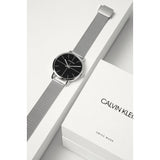 Buy Shop Calvin Klein High Noon Black Dial Silver Mesh Bracelet Watch for Men - K8M21121 USA Online