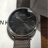 Buy Shop Calvin Klein High Noon Black Dial Silver Mesh Bracelet Watch for Men - K8M21121 USA Online