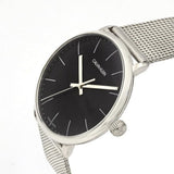 Buy Shop Calvin Klein High Noon Black Dial Silver Mesh Bracelet Watch for Men - K8M21121 USA Online