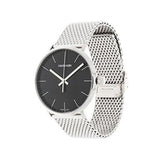 Buy Shop Calvin Klein High Noon Black Dial Silver Mesh Bracelet Watch for Men - K8M21121 USA Online