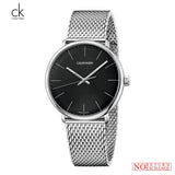 Buy Shop Calvin Klein High Noon Black Dial Silver Mesh Bracelet Watch for Men - K8M21121 USA Online