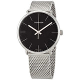 Buy Shop Calvin Klein High Noon Black Dial Silver Mesh Bracelet Watch for Men - K8M21121 USA Online