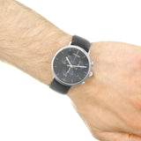 Buy Shop Calvin Klein High Noon Chronograph Black Dial Black Leather Strap Watch for Men - K8M271C1 USA Online