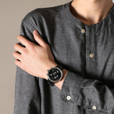 Buy Shop Calvin Klein High Noon Chronograph Black Dial Black Leather Strap Watch for Men - K8M271C1 USA Online