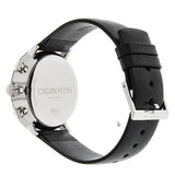 Buy Shop Calvin Klein High Noon Chronograph Black Dial Black Leather Strap Watch for Men - K8M271C1 USA Online