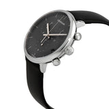 Buy Shop Calvin Klein High Noon Chronograph Black Dial Black Leather Strap Watch for Men - K8M271C1 USA Online