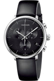 Buy Shop Calvin Klein High Noon Chronograph Black Dial Black Leather Strap Watch for Men - K8M271C1 USA Online
