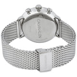 Buy Shop Calvin Klein High Noon Chronograph Black Dial Silver Mesh Bracelet Watch for Men - K8M27121 USA Online