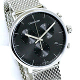 Buy Shop Calvin Klein High Noon Chronograph Black Dial Silver Mesh Bracelet Watch for Men - K8M27121 USA Online
