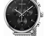 Buy Shop Calvin Klein High Noon Chronograph Black Dial Silver Mesh Bracelet Watch for Men - K8M27121 USA Online