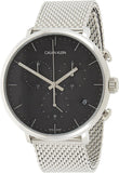 Buy Shop Calvin Klein High Noon Chronograph Black Dial Silver Mesh Bracelet Watch for Men - K8M27121 USA Online
