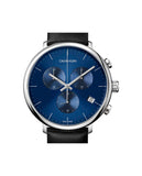 Buy Shop Calvin Klein High Noon Chronograph Blue Dial Black Leather Strap Watch for Men - K8M271CN USA Online