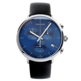 Buy Shop Calvin Klein High Noon Chronograph Blue Dial Black Leather Strap Watch for Men - K8M271CN USA Online