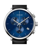 Buy Shop Calvin Klein High Noon Chronograph Blue Dial Black Leather Strap Watch for Men - K8M271CN USA Online