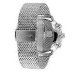 Buy Shop Calvin Klein High Noon Chronograph Blue Dial Silver Mesh Bracelet Watch for Men - K8M2712N USA Online
