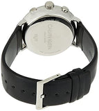 Buy Shop Calvin Klein High Noon Chronograph White Dial Black Leather Strap Watch for Men - K8M271C6 USA Online