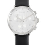 Buy Shop Calvin Klein High Noon Chronograph White Dial Black Leather Strap Watch for Men - K8M271C6 USA Online