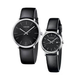 Buy Shop Calvin Klein High Noon Quartz Black Dial Black Leather Strap Watch for Men - K8M211C1 USA Online