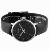 Buy Shop Calvin Klein High Noon Quartz Black Dial Black Leather Strap Watch for Men - K8M211C1 USA Online
