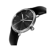 Buy Shop Calvin Klein High Noon Quartz Black Dial Black Leather Strap Watch for Men - K8M211C1 USA Online