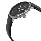 Buy Shop Calvin Klein High Noon Quartz Black Dial Black Leather Strap Watch for Men - K8M211C1 USA Online