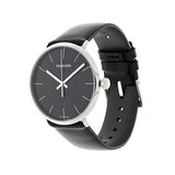 Buy Shop Calvin Klein High Noon Quartz Black Dial Black Leather Strap Watch for Men - K8M211C1 USA Online