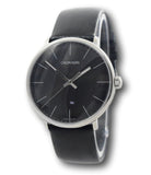 Buy Shop Calvin Klein High Noon Quartz Black Dial Black Leather Strap Watch for Men - K8M211C1 USA Online