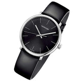 Buy Shop Calvin Klein High Noon Quartz Black Dial Black Leather Strap Watch for Men - K8M211C1 USA Online