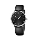 Buy Shop Calvin Klein High Noon Quartz Black Dial Black Leather Strap Watch for Men - K8M211C1 USA Online