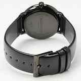 Buy Shop Calvin Klein High Noon Quartz Black Dial Black Leather Strap Watch for Men - K8M214CB USA Online