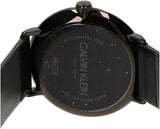 Buy Shop Calvin Klein High Noon Quartz Black Dial Black Leather Strap Watch for Men - K8M214CB USA Online
