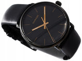 Buy Shop Calvin Klein High Noon Quartz Black Dial Black Leather Strap Watch for Men - K8M214CB USA Online