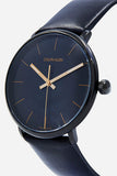 Buy Shop Calvin Klein High Noon Quartz Black Dial Black Leather Strap Watch for Men - K8M214CB USA Online