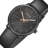 Buy Shop Calvin Klein High Noon Quartz Black Dial Black Leather Strap Watch for Men - K8M214CB USA Online