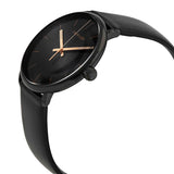 Buy Shop Calvin Klein High Noon Quartz Black Dial Black Leather Strap Watch for Men - K8M214CB USA Online