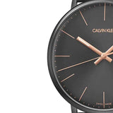Buy Shop Calvin Klein High Noon Quartz Black Dial Black Leather Strap Watch for Men - K8M214CB USA Online