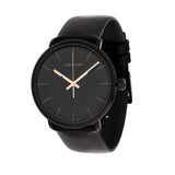 Buy Shop Calvin Klein High Noon Quartz Black Dial Black Leather Strap Watch for Men - K8M214CB USA Online