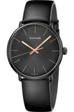 Buy Shop Calvin Klein High Noon Quartz Black Dial Black Leather Strap Watch for Men - K8M214CB USA Online