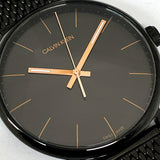 Buy Shop Calvin Klein High Noon Quartz Black Dial Black Mesh Bracelet Watch for Men - K8M21421 USA Online