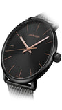 Buy Shop Calvin Klein High Noon Quartz Black Dial Black Mesh Bracelet Watch for Men - K8M21421 USA Online