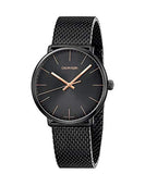Buy Shop Calvin Klein High Noon Quartz Black Dial Black Mesh Bracelet Watch for Men - K8M21421 USA Online
